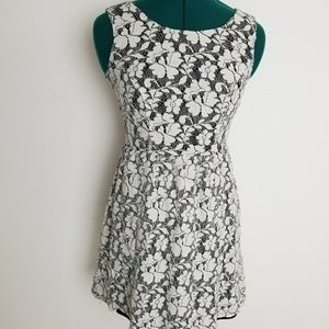 Xhilaration black and white lace dress size xsmall